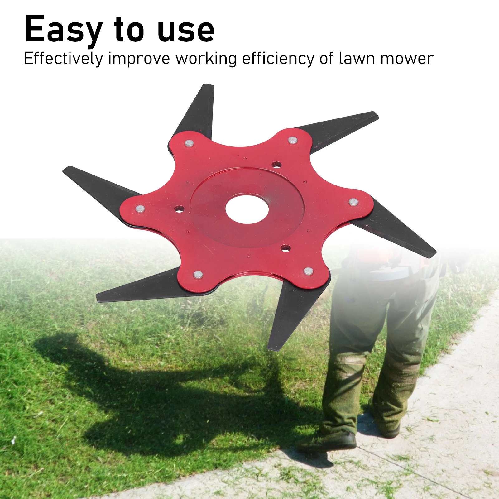 

Lawn Brush Cutter Alloy 360° DoubleSided Cutting Edge SixLeaf Blade Cutting Head Grass Trimmer