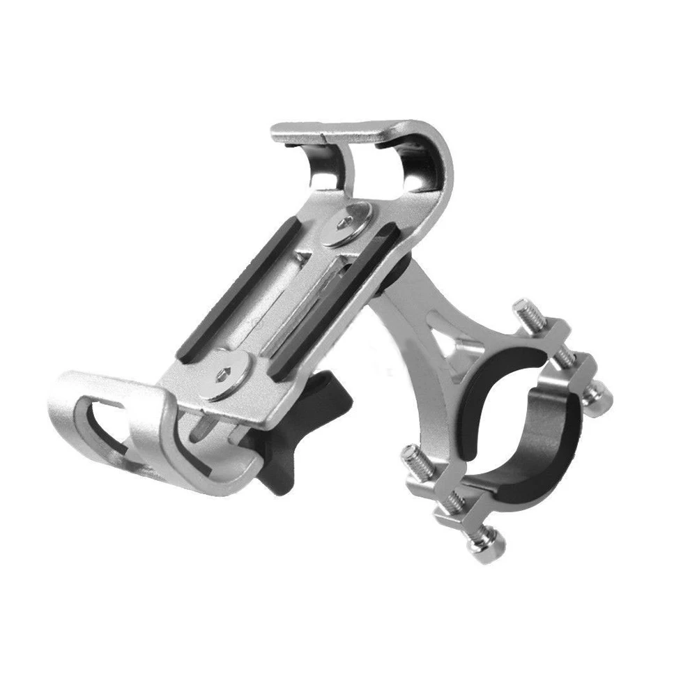 Metal Motorcycle Bike Phone Holder Aluminum Alloy Anti-slip Bracket GPS Clip Universal Bicycle Phone Stand for Smartphones iphone stand