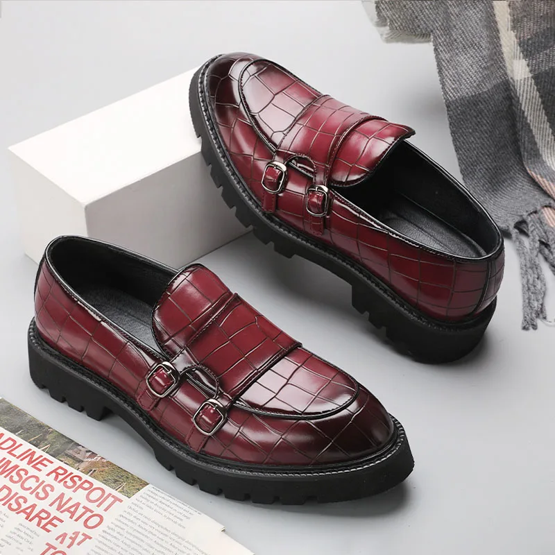 Mens Leather Dress Shoes Formal Party Casual British Luxury Business Career Derby Fashion Groom Wedding Evening