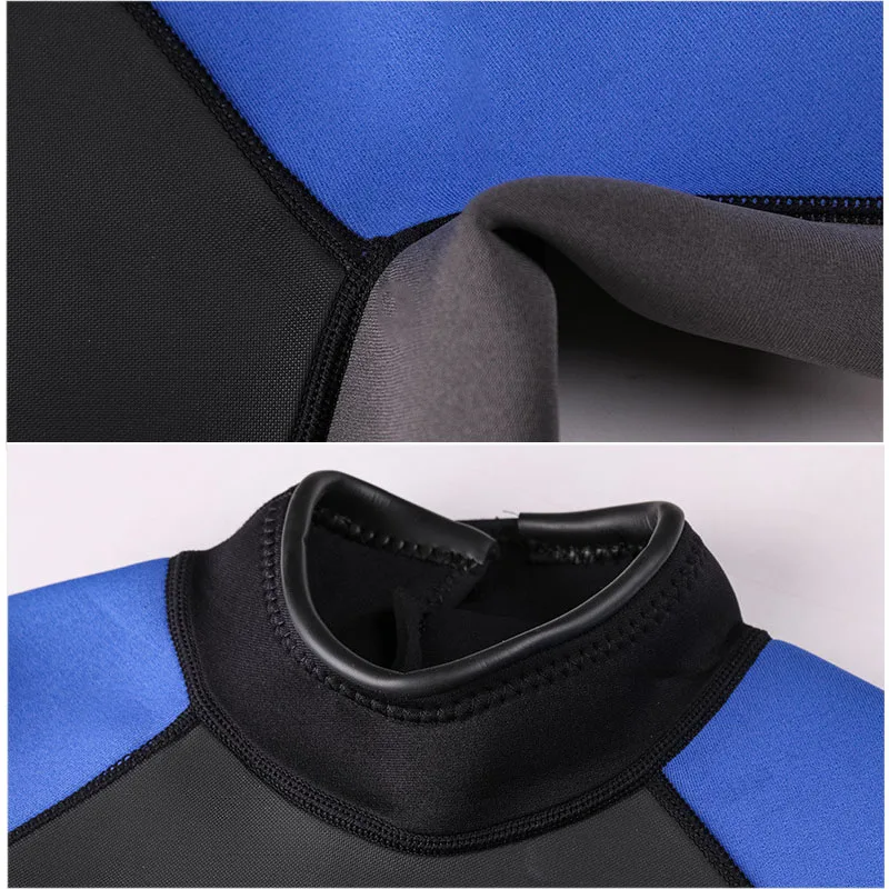 Wetsuit Men 3mm Neoprene Wet Suit Full Suit Thermal Keep Warm Back Zip For Scuba Diving Surfing Snorkeling Kayaking Water Sports