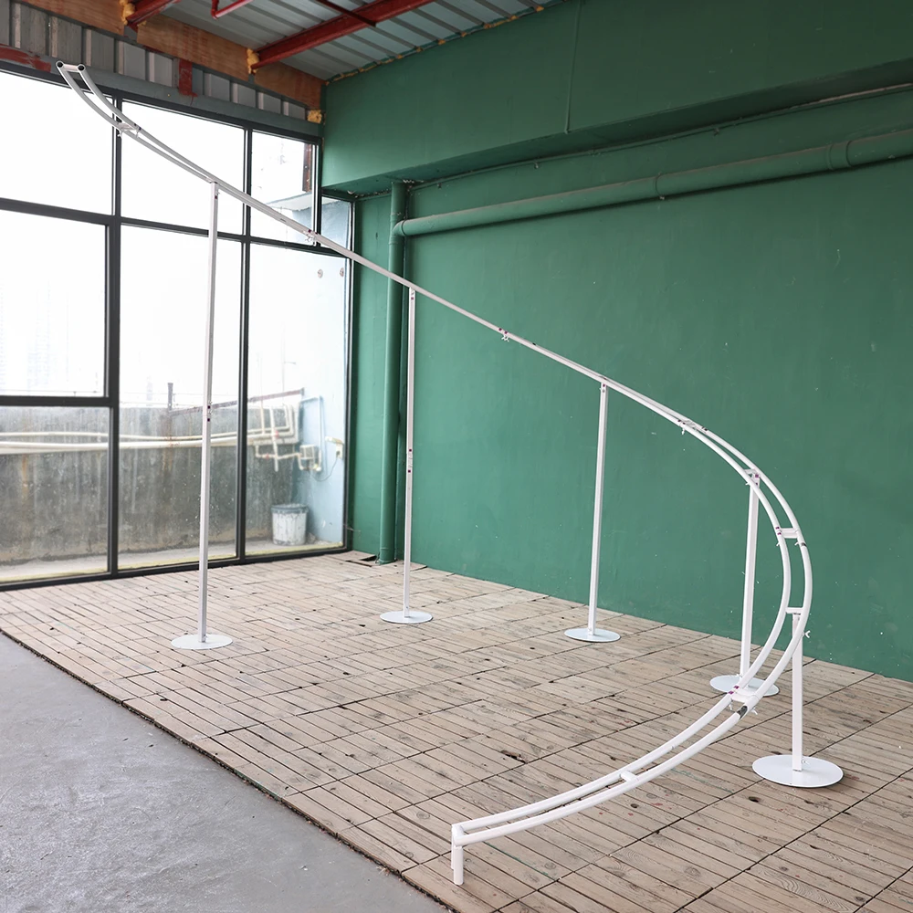 Wedding Arch Backdrop Stand Luxury Rotational Frame for Outdoor Party Event Decoration Customzied Photography Props J047