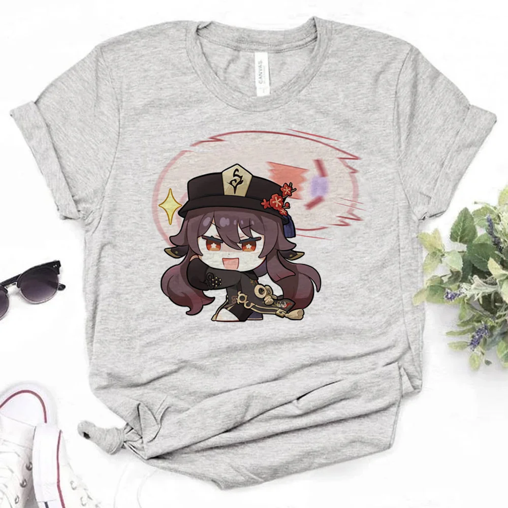 

Hu Tao top women graphic Tee female harajuku streetwear 2000s clothing