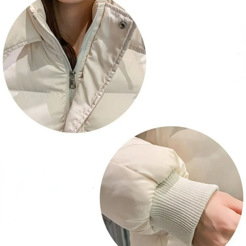 2023 New Women Down Cotton Coat Winter Jacket Female Warm Thick Parkas Fashion Slimming Hooded Outwear Loose Large Size Overcoat
