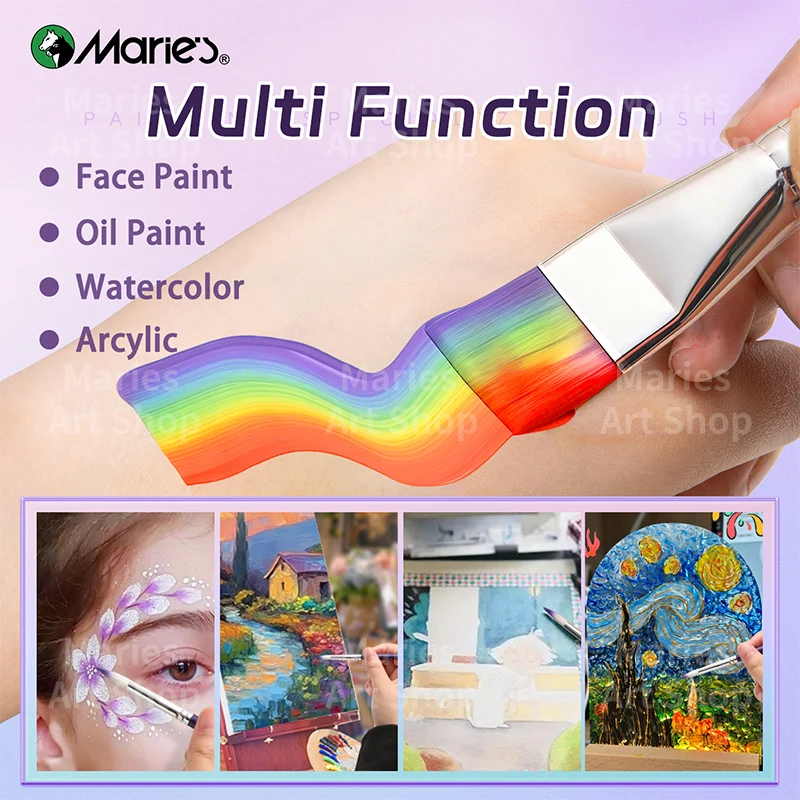 5 Pcs Professional Paint Brushes Set 6