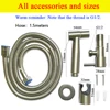 4pc/Set Portable Bidet Toilet Sprayer Bidet Shower Faucet Stainless Steel Woman Cleaning Head Anal Tap Wash Bathroom Accessories 6