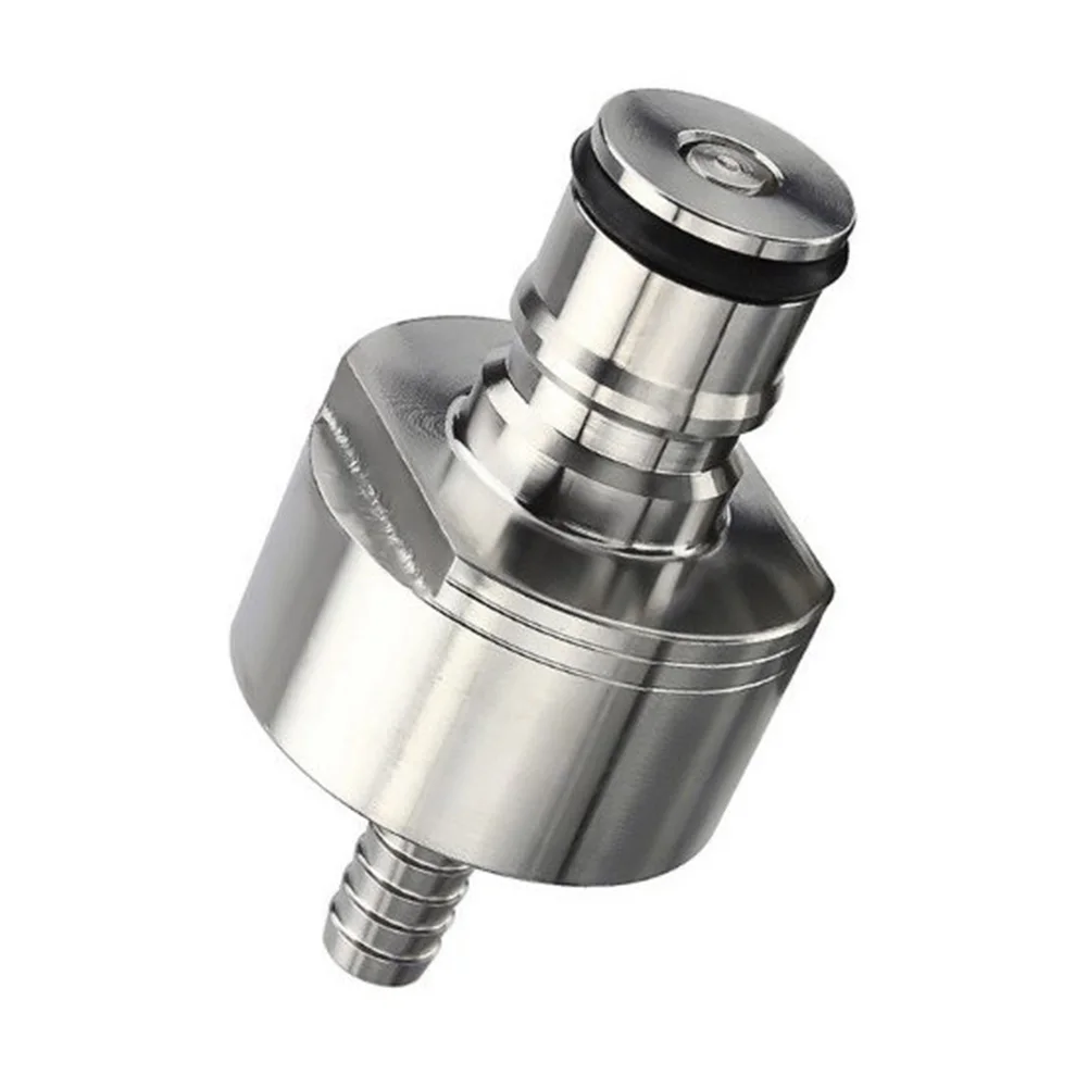 

Stainless Steel Carbonation Cap For 32mm 2 Liter Beer Barb 1/4\" Dip Tube Barb Pour Head Homemade Beer Home Kitchen Tools