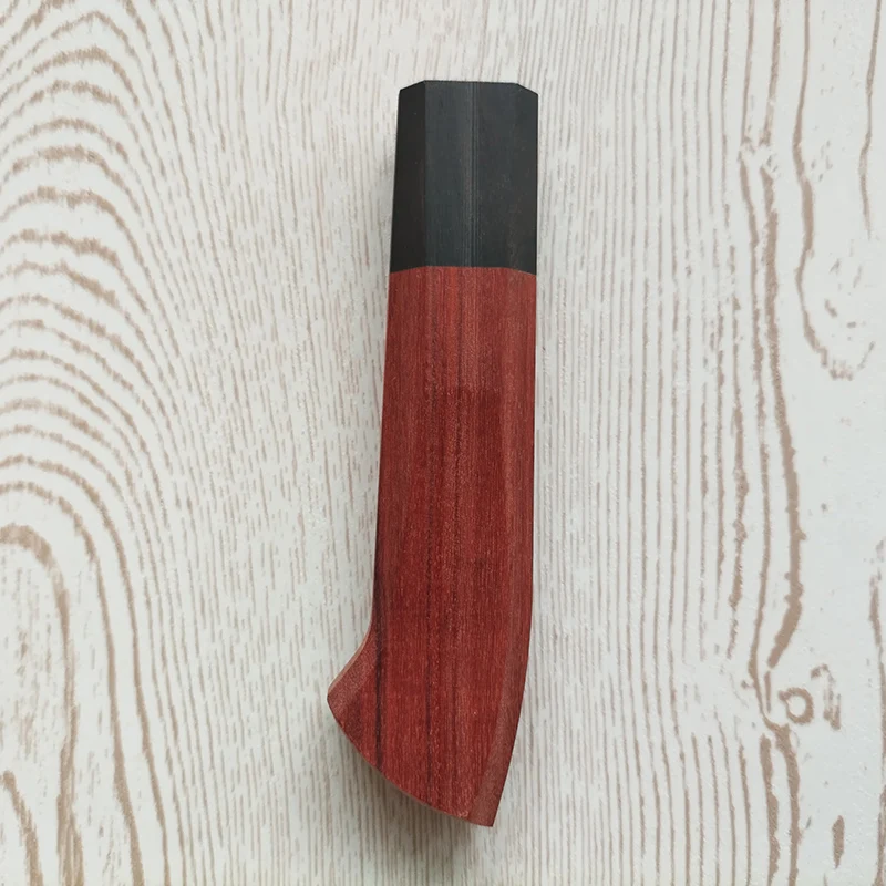 1 Arten von CNC-natürlichen Massivholzmaterialien im japanischen Stil, Küchenmesser, achteckige Holzgriff-Waage, DIY-Herstellung von Zubehörteilen – Detail 7