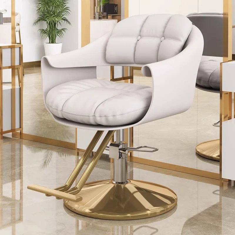 Professional Hairdresser Barber Chair Vanity Waiting Esthetician Women Hair Chair Luxury Rotating Silla Barberia Furniture