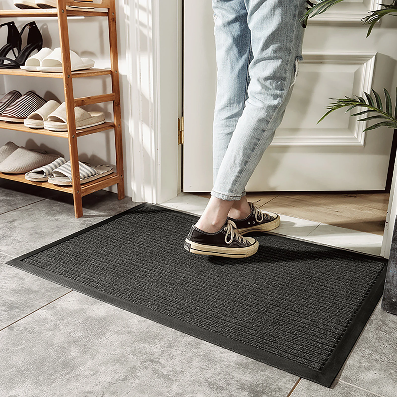 Household Commercial Rubber Indoor Outdoor Large Doormat Easy To Clean  Wear-resistant Door Mat Shoe Scraper for Front Door Mat - AliExpress