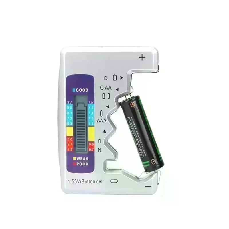 배터리 테스터 리튬 N /AAA/CAA/D/1.5V 셀 배터리 테스터 체커 BT168 전원용 디지털 용량 범용 버튼