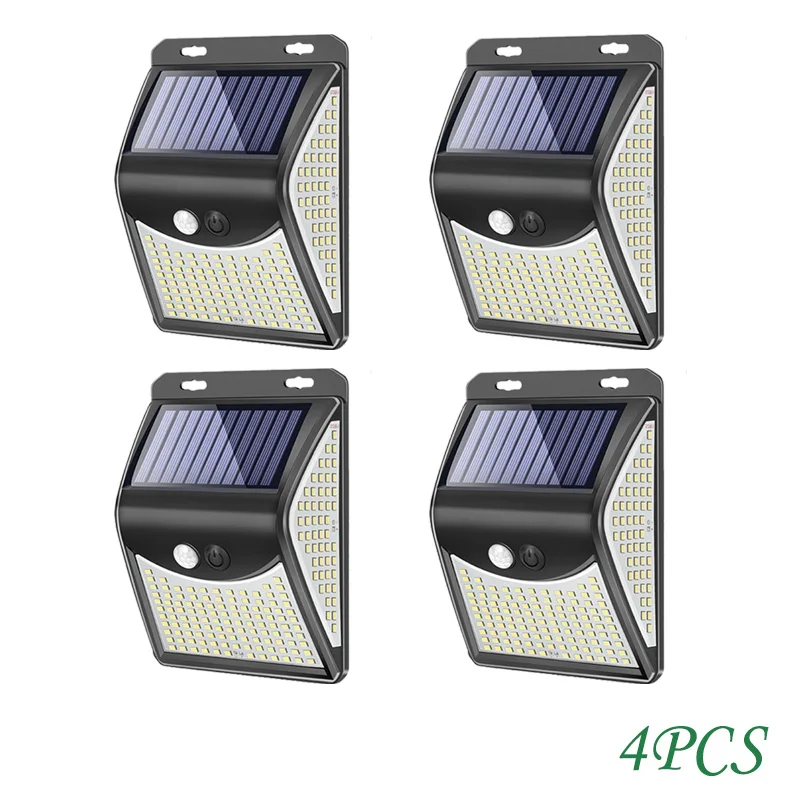 Solar Security Lights Outdoor 244 LED 4 Mode Solar Motion Sensor Wall Lamp Waterproof Solar Powered Street Light for Garden Yard solar powered fairy lights Solar Lamps