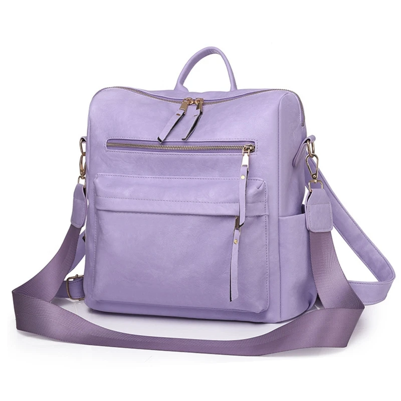 Women's Fashion Backpack Purse Multipurpose Design Convertible Satchel  Handbags and Shoulder Bag PU Leather Travel Bag - AliExpress