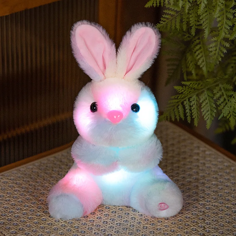 Plush Bunny Rabbit Glow-in-the-Dark Stuffed Animal for Youngsters