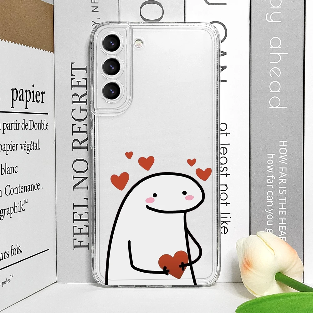 Flork Meme Transparent Soft Back Phone Case - Humorous Couple Design
