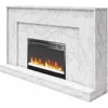 52 Inch Electric Fireplace with Mantel, Replaceable Fireplace Insert Heater, Remote Control, Timer, Color Changing Crystal 4