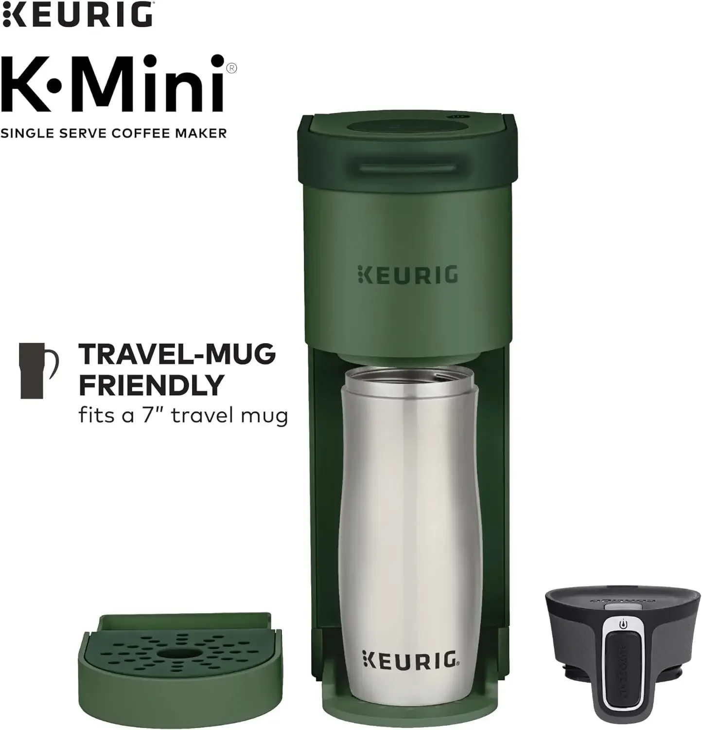NEW K-Mini Single Serve Coffee Maker, Evergreen Kitchen Appliances 6