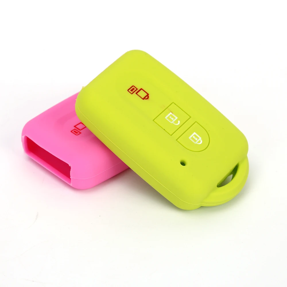 Key Case Cover For Nissan Qashqai Micra Juke X-Trail Navara Note Tiida Keyless Fob 2 Button Silicone
