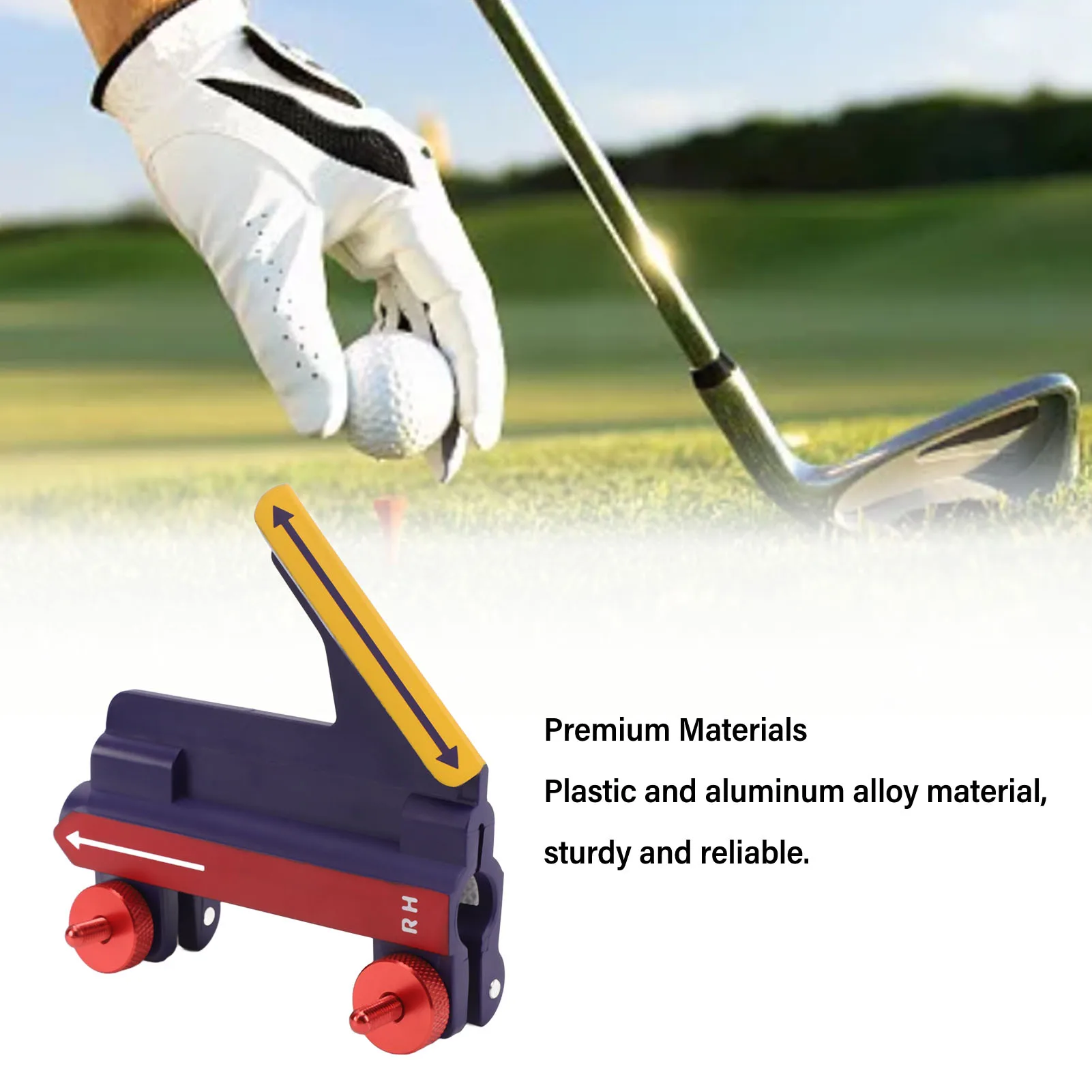 Golf Swing Precision Trainer Blue Compact Portable Skills Development Golf Swing Training Direction Guides Aid for Beginners 4