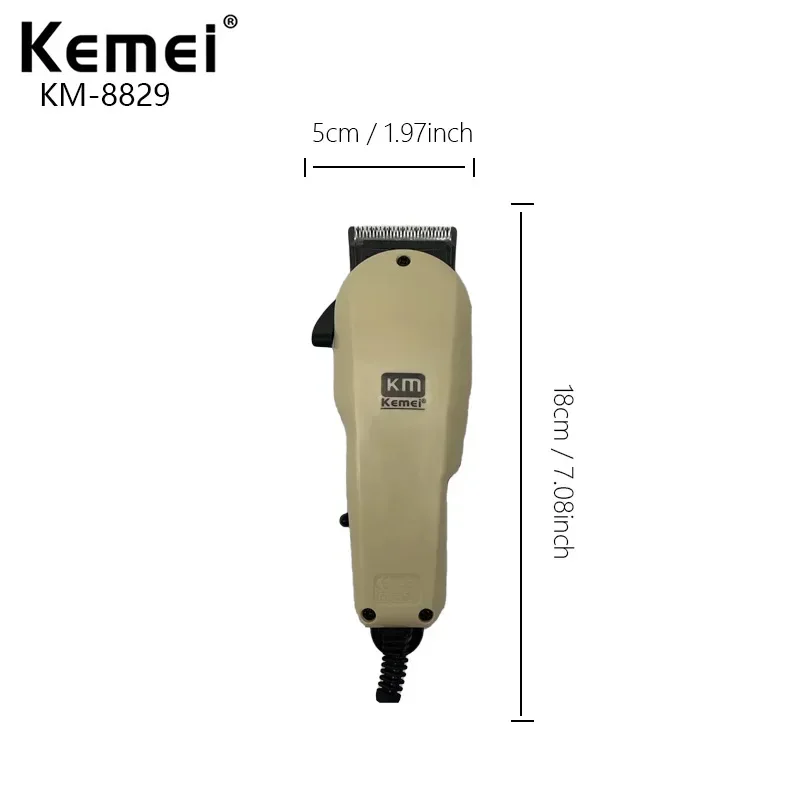 Kemei/Kemei Barber Clipper KM-8829 AC High Power Plug and Play Hair Clipper Cross-border Oil Head