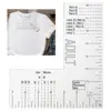 T-shirt Ruler Acrylic Left Chest Logo Placement Tool Heat Press T-shirt Ruler Adult Size Precise Scale Clothes Measuring Tool 1