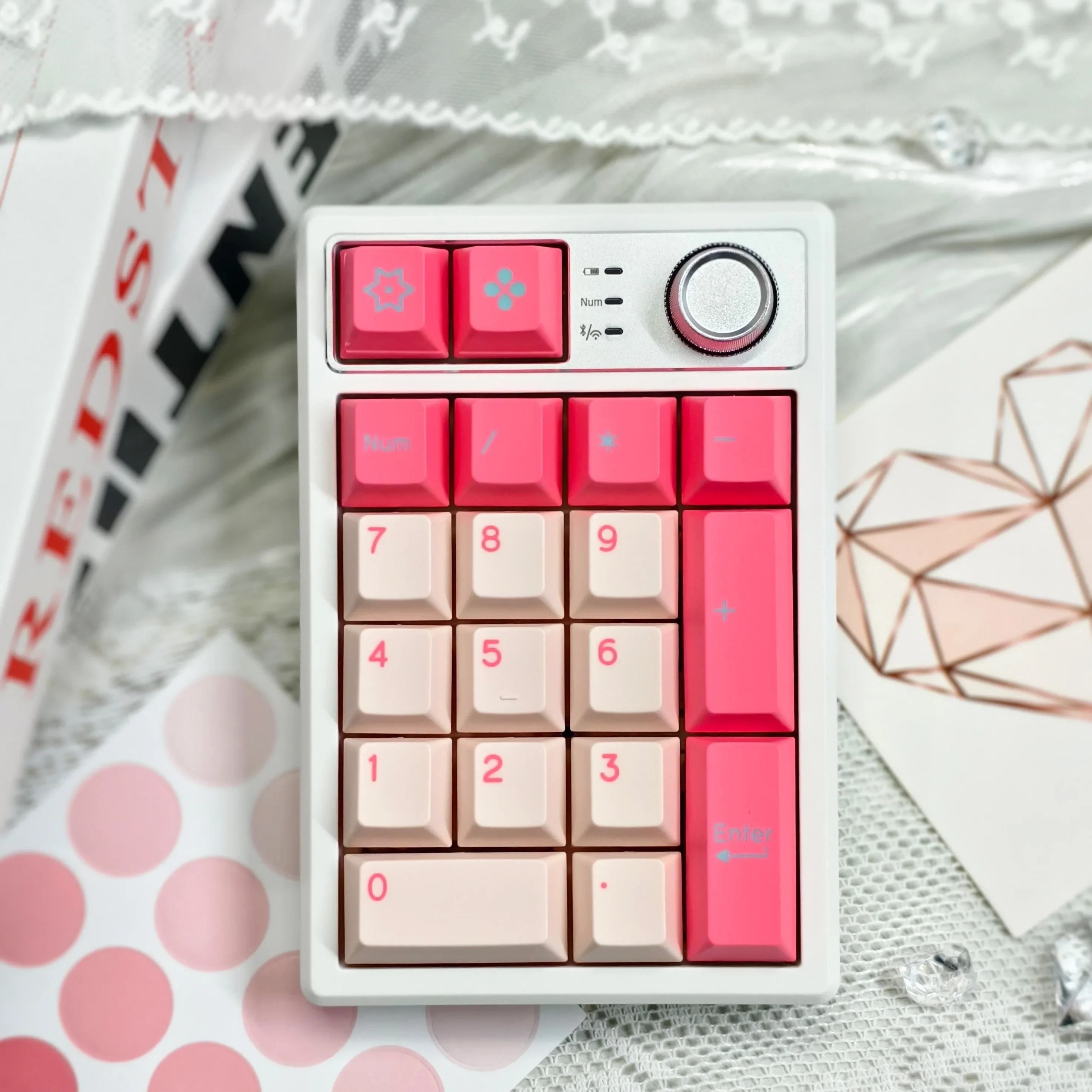 

Клавиатура Keycool K19 компактная механическая, 3 режима, USB/ Bluetooth/2,4 ГГц, 20 клавиш