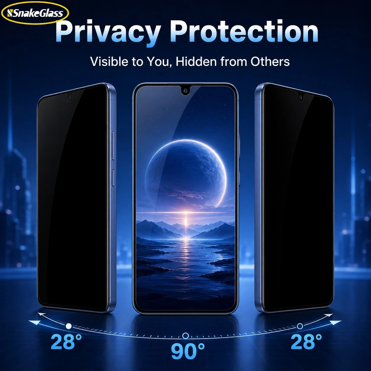 3Pack Privacy Anti-Peep Hydrogel Film Screen Protectors