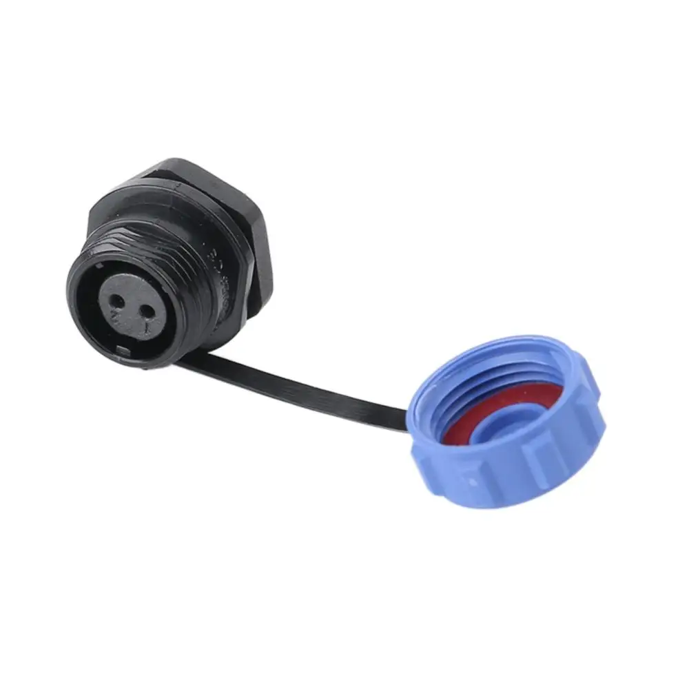 Waterproof Industrial Electrical Connector with Weld Wire Panel, IP68 Rating