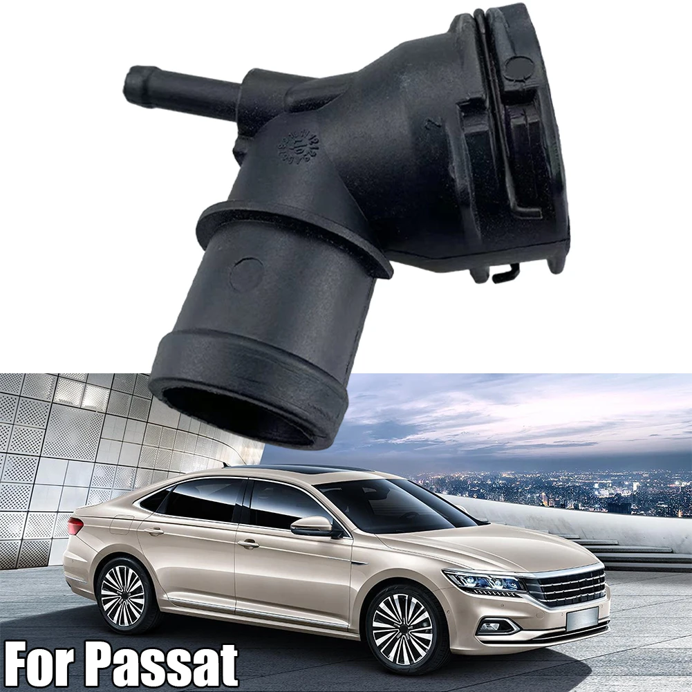 

1PCS Coolant Pipe Connector 3C0122291D Two Post Black Coolant Hose Adapter Quick Installation Long Lasting ABS Accessories