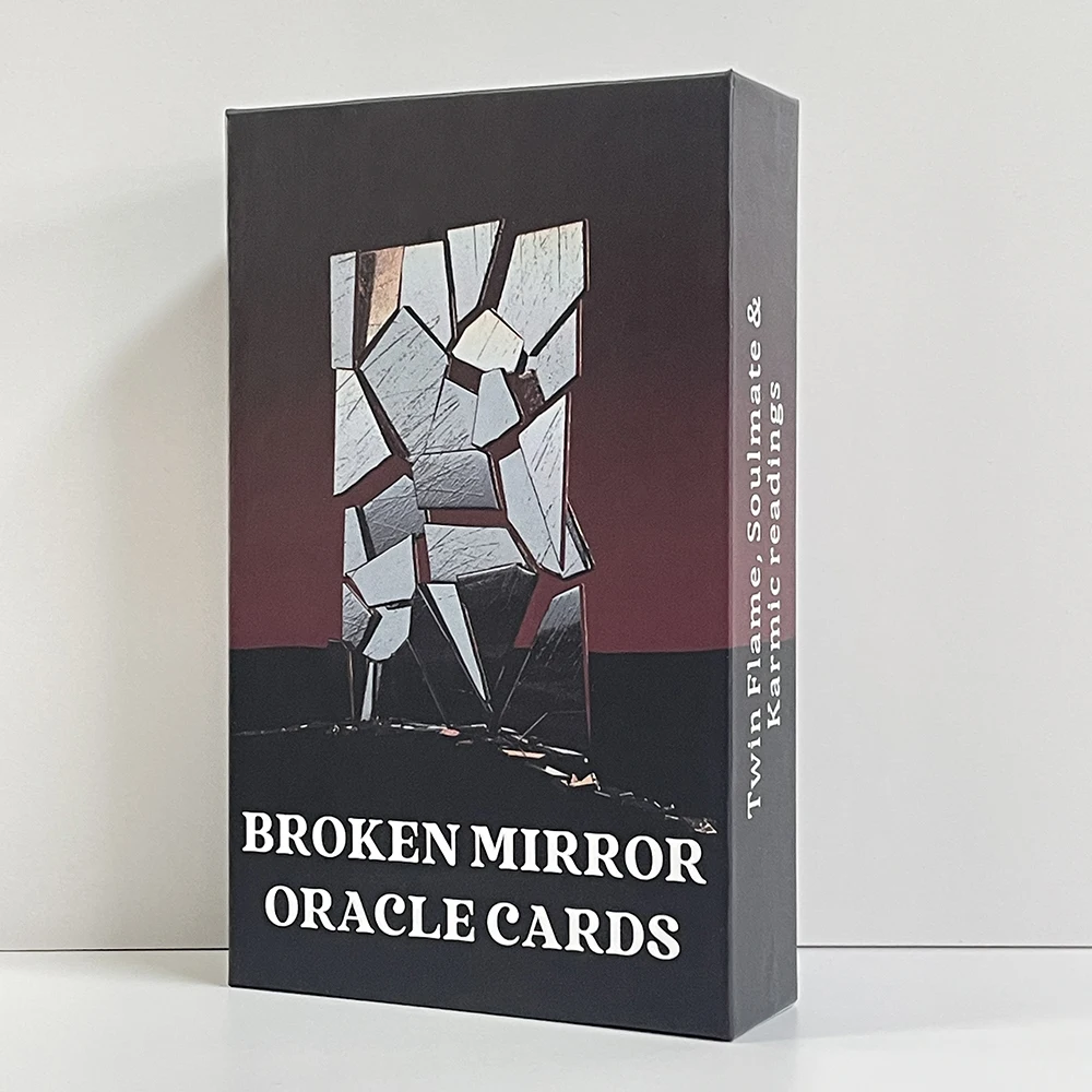 Broken Mirror Oracle Cards Tarot Deck for Beginners with Keywords Prophecy Divination Fortune Telling English Version what lies beneath hidden futures oracle cards tarot deck in box english version 56 cards keywords prophet divination