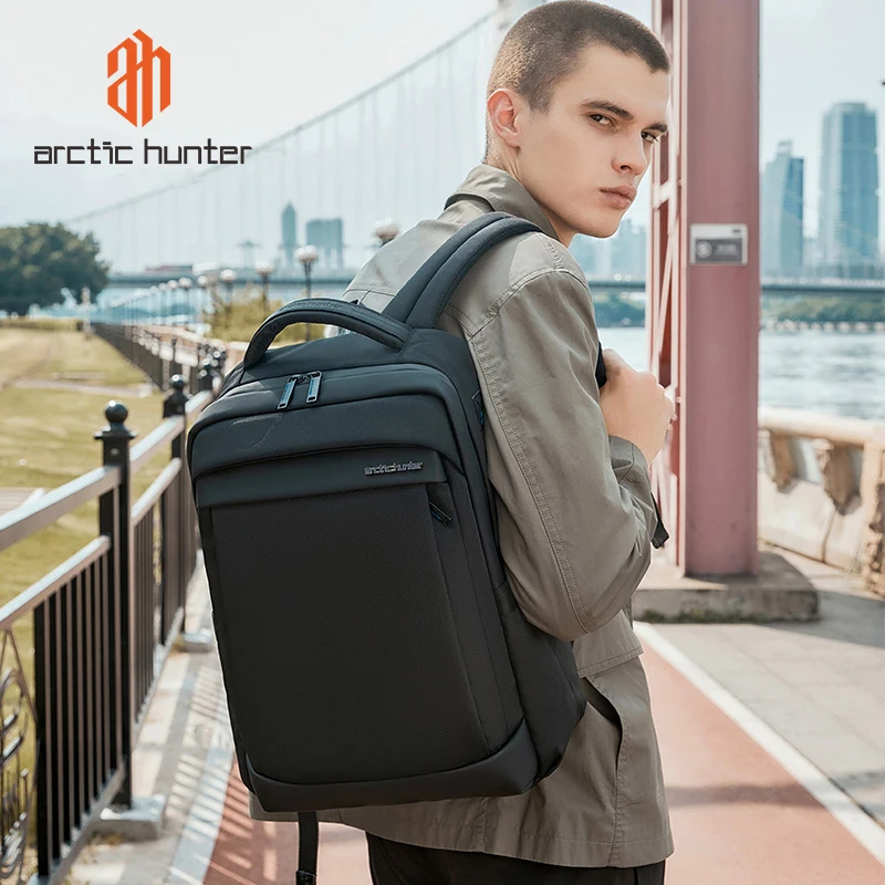 ARCTIC HUNTER 2023 Fashion Waterproof Business Men's Backpack 15.6 Expandable Backpack Travel Luggage Bag 5