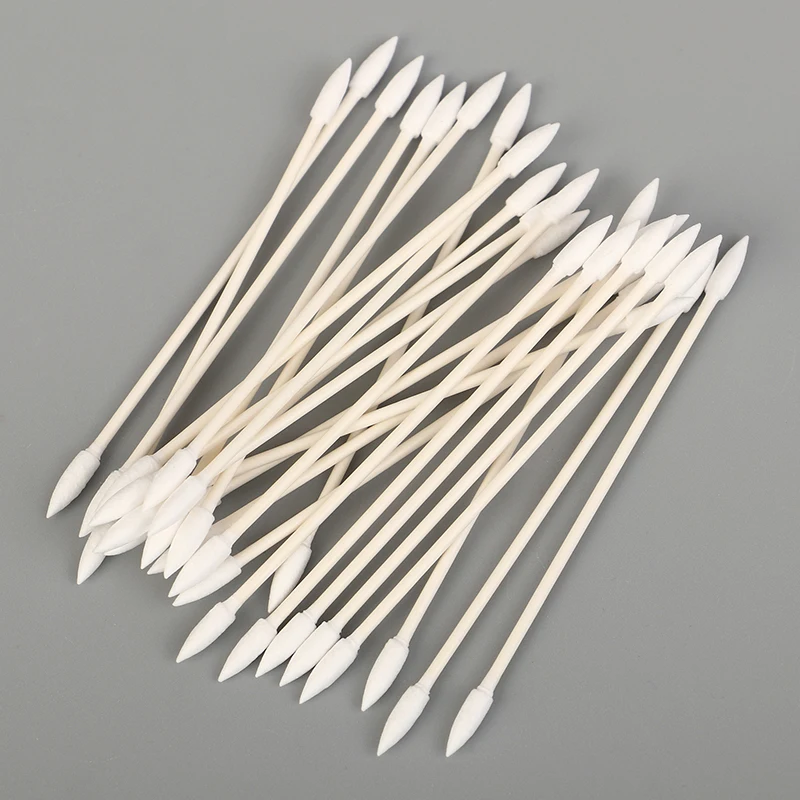 Disposable Cotton Swab Cosmetics Permanent Makeup Health Medical Ear Jewelry Clean Sticks Buds Tip Cotton Head Swab 25pcs/bag