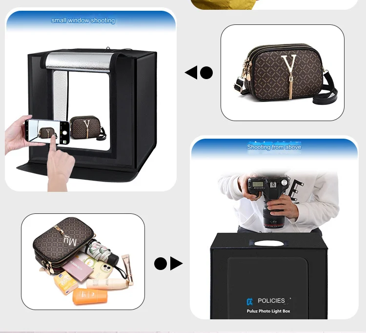 60cmLED Studio Small Soft Light Photography Box Photo Light Box Photography Equipment Set