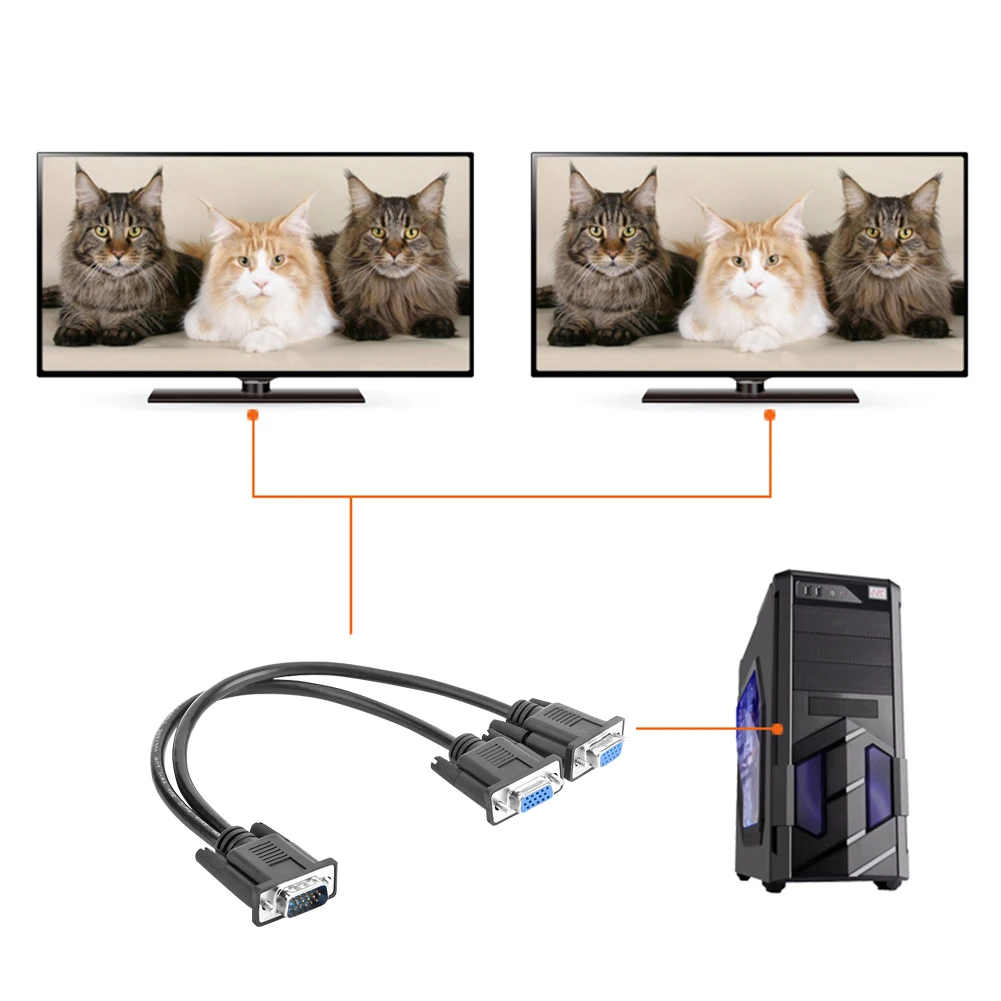 PC TV ̺   , 15  VGA -2 VGA  Y ø