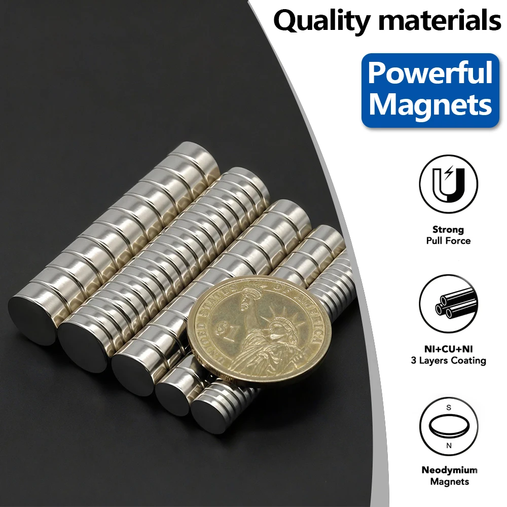 Versatile & Compact Magnetic Disc Set - Pack of 60 for Home, Office, and Creative Projects