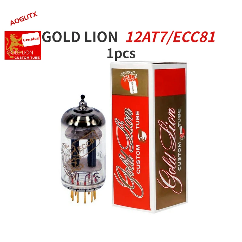 Aogutx   Gold Lion 12AT7 ECC81 B739 Vacuum Tube Upgrade 6201 6J8P 6SJ7 EF86 HIFI Audio Valve Electronic Tube Amplifier Diy 3