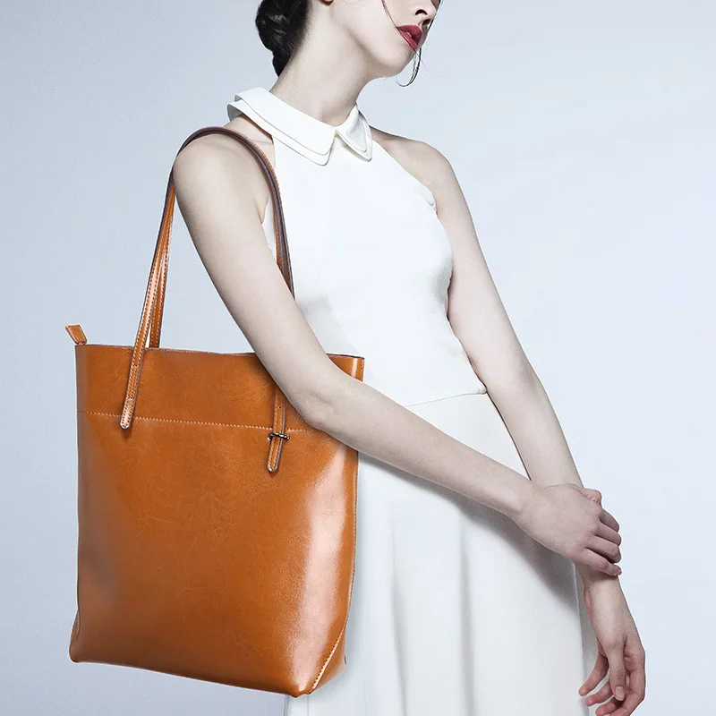 Handheld Shoulder One Crossbody Bag Fashion Top Layer Cowhide Casual Handbag For Woman High-Quality Messenger Versatile Luxury