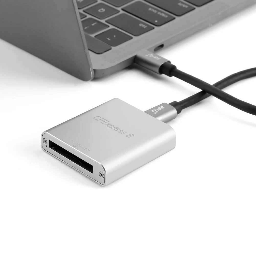 휴대용 C타입 to CFexpress B 리더, USB 3.1, 2 세대, 10Gbps, 노트북 컴퓨터, 휴대폰, 맥북, 아이패드, 크롬북용