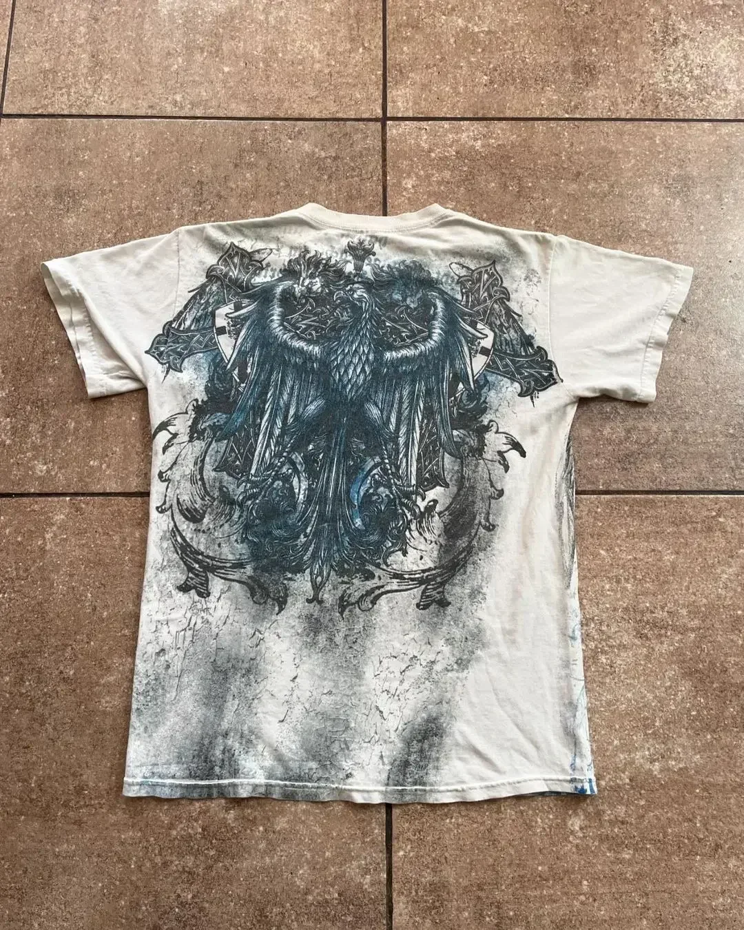 Y2k Affliction T-shirt Harajuku Hip Hop Round Neck Oversized T Shirt Men Women Short Sleeved Goth Clothing Children Tops