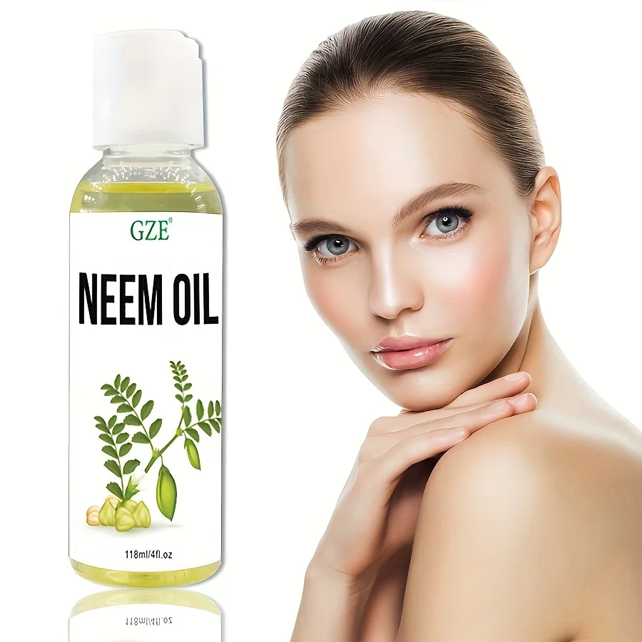 Hair Oil GZE Neem Oil for Skin Hair Growth Undiluted Cold-Pressed Uses for Hair Skin and Nails