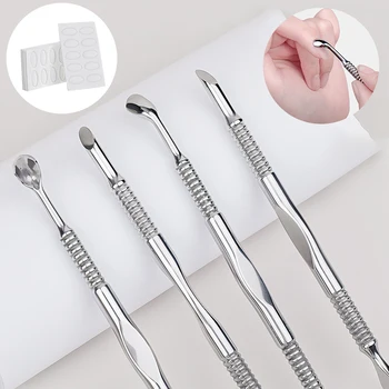 Dual-Purpose Cuticle Pusher, Stainless Steel 1