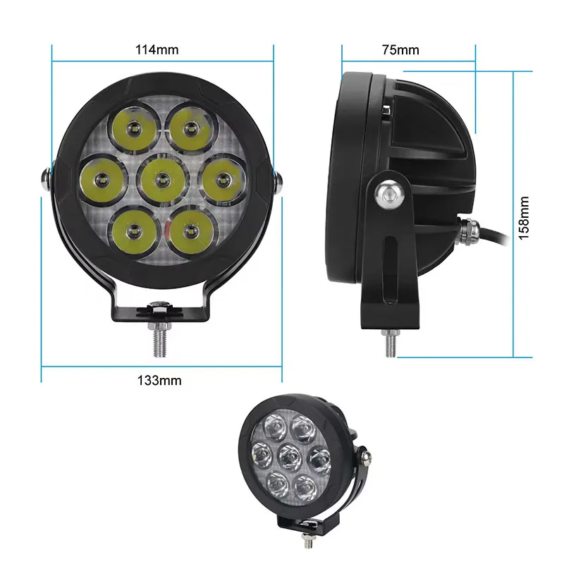 SXA Luci di Guida a LED Rotonde da 80W da 5 Pollici LED Luci di SXA Luci di Guida a LED Rotonde da 80W da 5 Pollici LED Luci di
