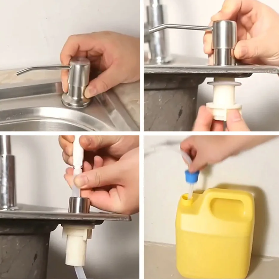 Soap Dispenser Kitchen Liquid Soap Dispenser Pumps Kitchen Bathroom Soap Dispenser Sink Bottle