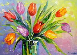 Vibrant Floral Landscape Canvas Art - High - Saturation Wall Décor Poster - 40x60cm Unframed (5)