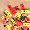 46/47/48PC Electric Repair Toolbox Drill Screws Set With Storage Box Children Play House Education Assembly Engineering Toys 3