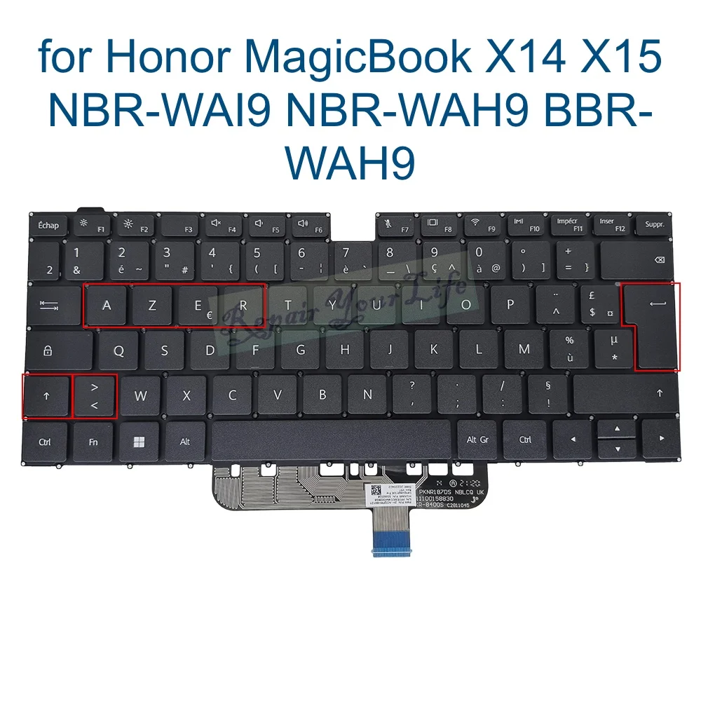 Tastiera Belga Francese Azerty Pt-Po Per Honor Magicbook X14 X15 Nbr-Wai9 Nbr-Wah9 Bbr-Wah9 Tastiera Brasile Portoghese 9Z.Ng2Sh