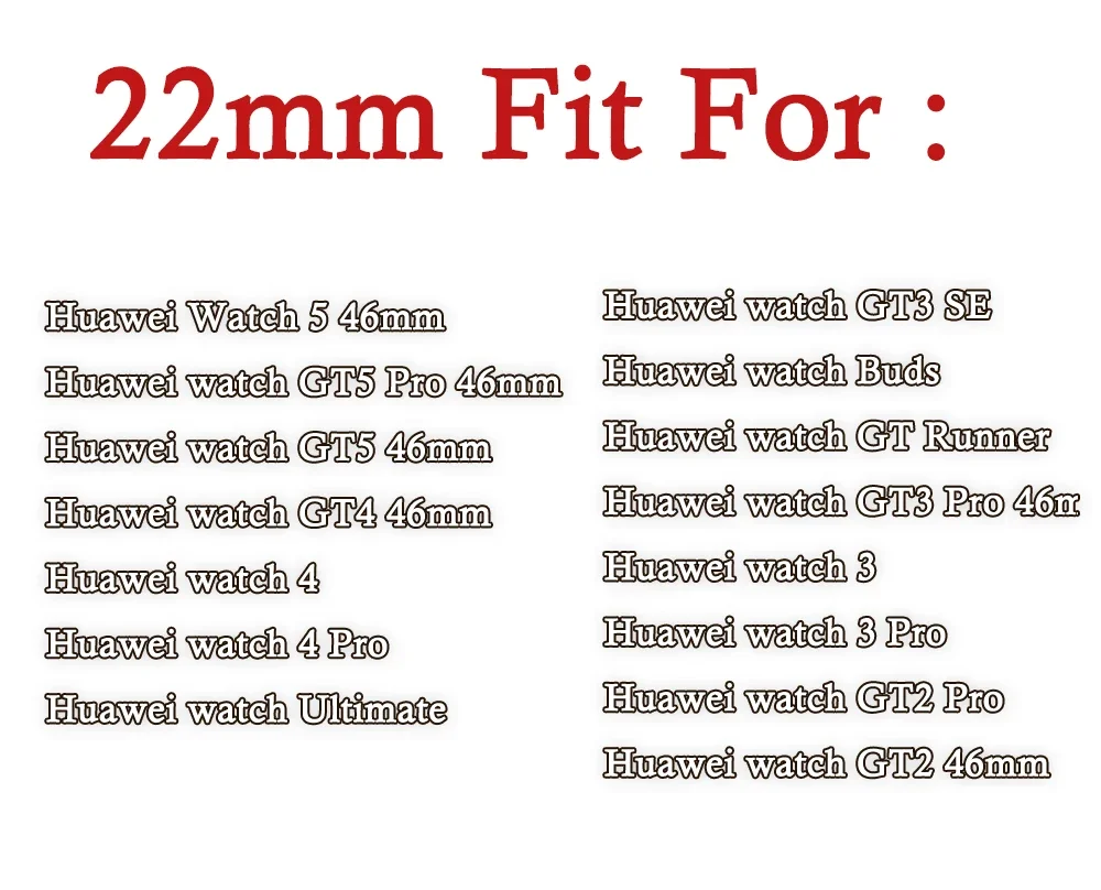 Universal 22mm Nylon Braid Silicone Wristband Strap