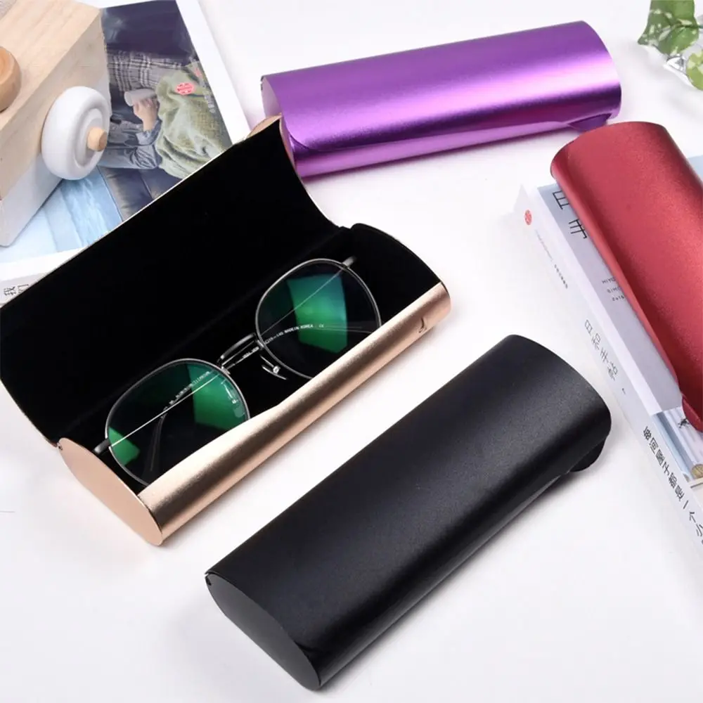 Aluminium Legierung Gläser Fall Tragbare Matt Gläser Lagerung Box Myopie Brillen Tasche Frauen Männer Brillen Zubehör – Detail 8