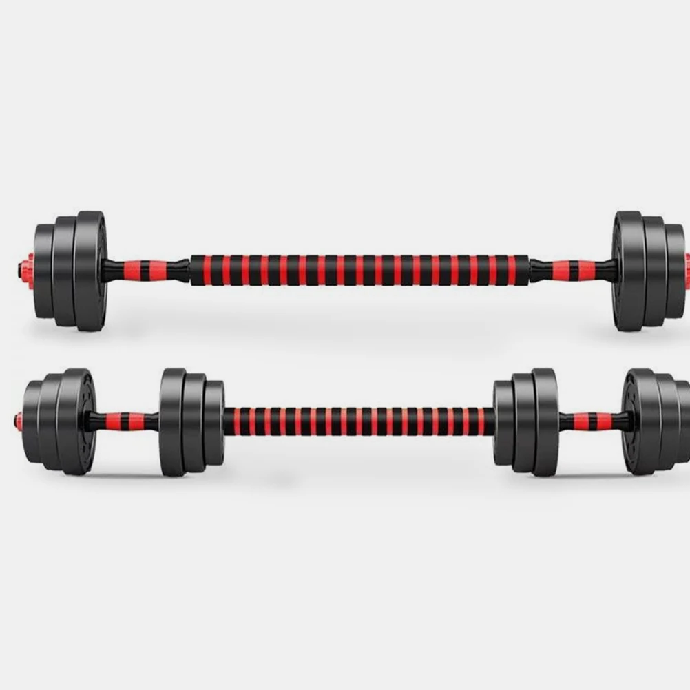 40cm Dumbbell Rod Solid Steel Weight Lifting Spinlock Dumbbell Bars With Connector Gym Home Fitness Workout Barbells Handles