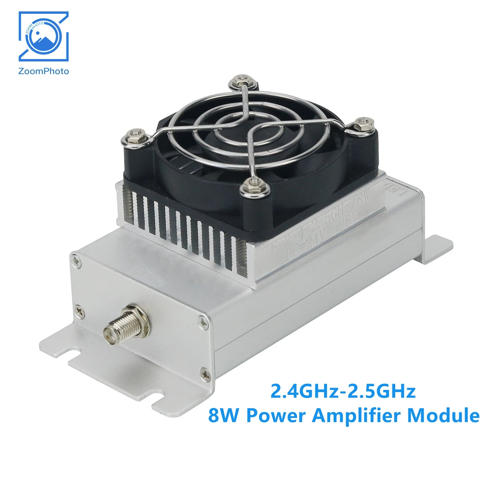 전력 증폭기 모듈 2.4GHz-2.5GHz 8W RF 모듈 50ohms 20dB 이미지 전송 향상을 위한 고이득 SMA 암 커넥터