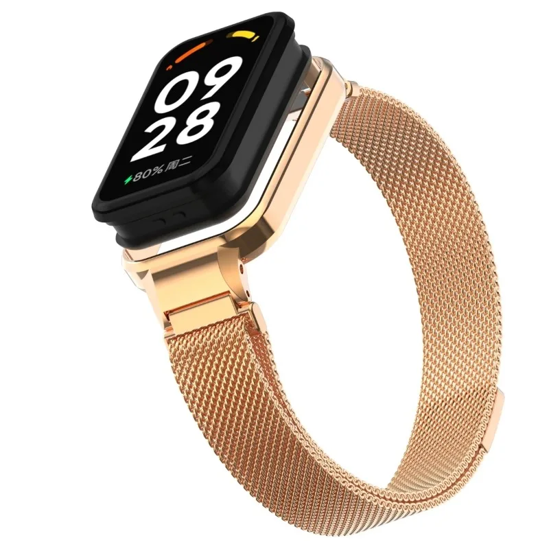 Elegant Milanese Strap with Protective Case